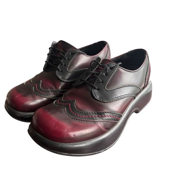 COPY - Dansko Burgandy And Black Oxford Shoes - Picture 1 of 7